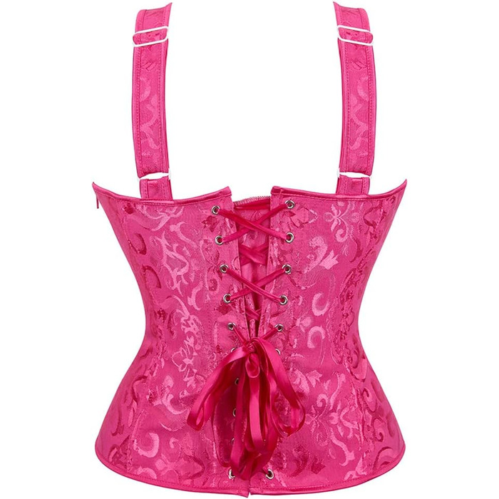 Корсет для фігури Grebrafan з бретелями, рожево-рожевий, розмір 28-30