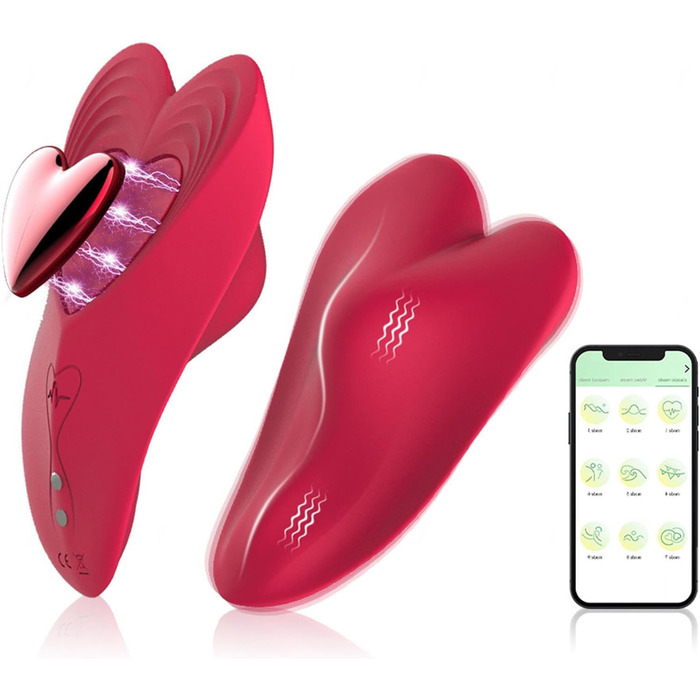 Вібратор для жінок та пар з пультом дистанційного керування, 10 режимів, Butterfly Vibrator