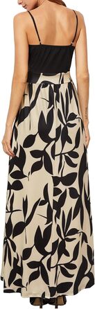 Сукня довга Soerkleid квіткова з розрізом та V-подібним вирізом на бретельках для гостей весілля (XL)