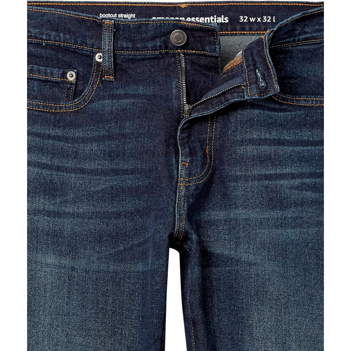 Чоловічі джинси Amazon Essentials Bootcut прямого крою, темно-синій колір (Dark Wash), розмір 42W / 34L