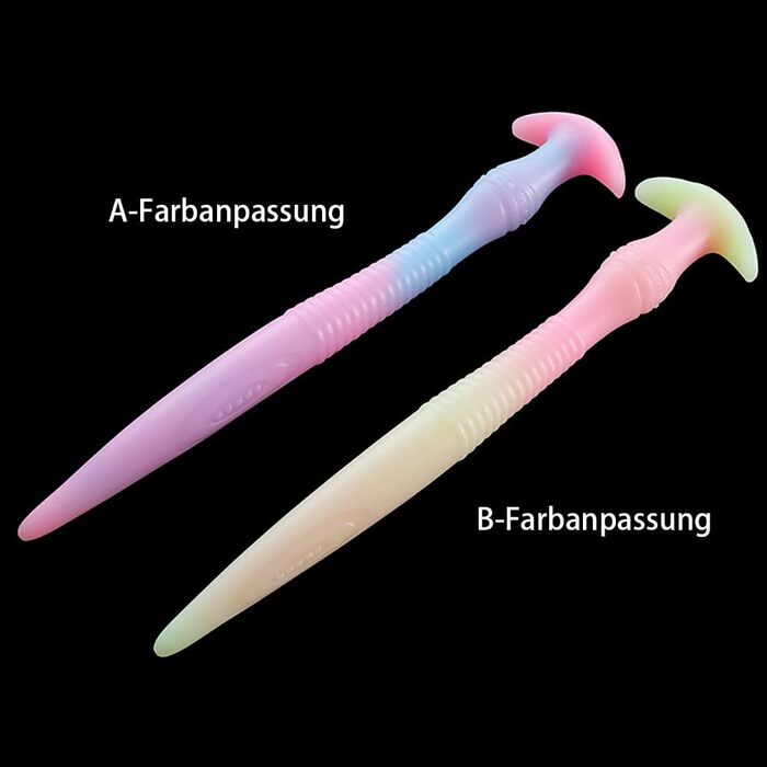 Анальний плагін NAIXBTY з рідкого силікону: гнучкий, для масажу простати, з довгим світінням