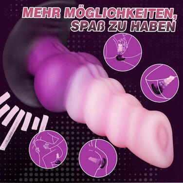 Анальний плагін з вузлом Alien, силікон, для жінок та чоловіків, XXL, анальні іграшки