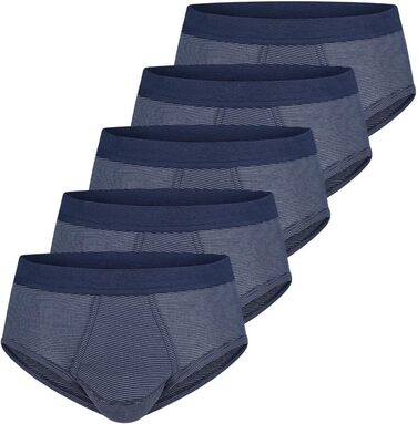 Чоловічі труси ESGE з тонкими смужками (5 шт. в упаковці), XXL, морський колір