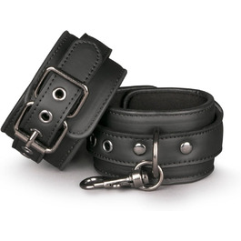 Набор наручників на зап'ястя з шкіри, регульовані, для бондейджу, фетишу, SM, Easytoys