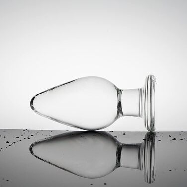 Анальний розширювач-пробка з кришталю та силікону 4 см для пар – стимулююча іграшка для секс-ігор