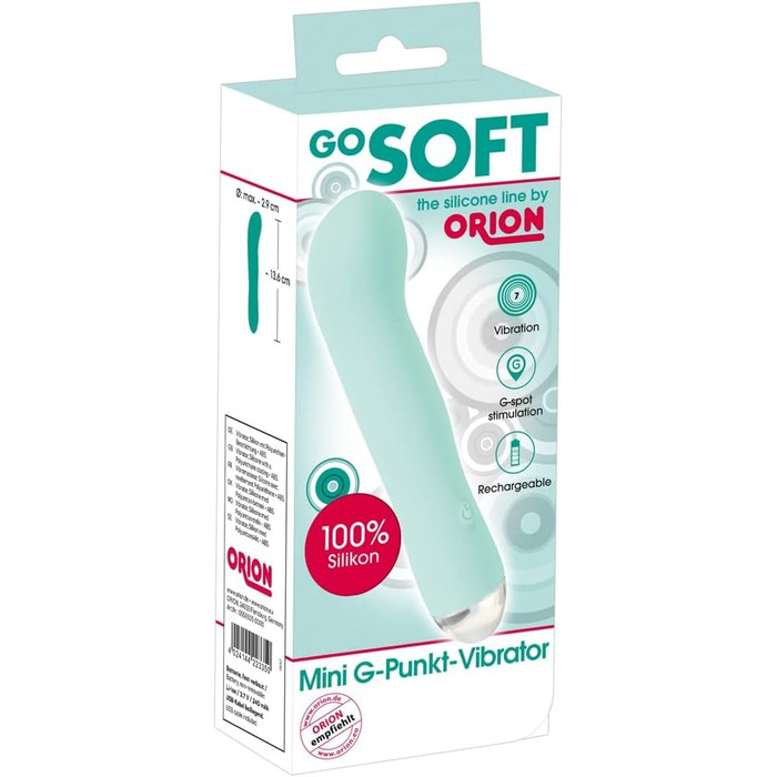 Вібратор ORION Mini - вібратор G-точки для жінок, 7 режимів, перезаряджається, блакитний