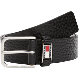 Чоловічий ремінь Tommy Jeans Tjm Scanton Texture 3.5 AM0AM13417, чорний текстурований