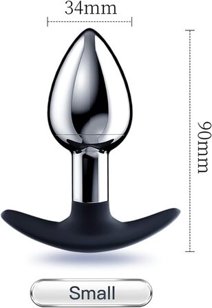 Анальний плагін для жінок з кулькою всередині – металевий батплаг для інтенсивних відчуттів, секс-іграшка для пар та початківців