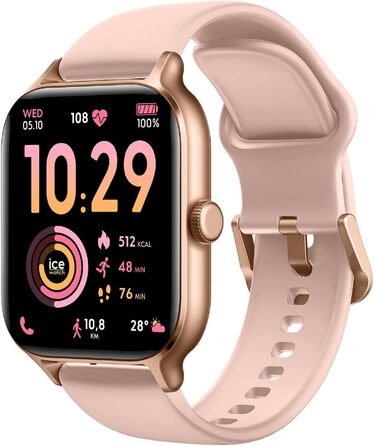 Смарт-годинник Ice-Watch Ice fit RT 3.0 Rose-Gold Nude для жінок, силіконовий ремінець, 1.75
