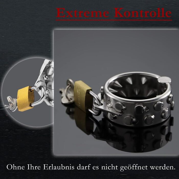 Набір для БДСМ-ігор для чоловіків: металеві кільця, пристосування для стиснення та набори ваги. Преміум-якість, не для використання на дітях.