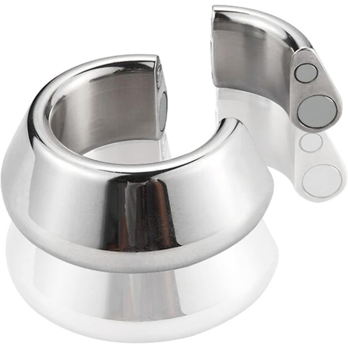 Сталевий кільце для яєчок, розтягувач, прикраса для яєчок - магнітний бондж, вага для яєчок, кільця для контролю - металевий розтягувач, кільце для статевого члена, каук-рінг - секс-іграшки для чоловіків