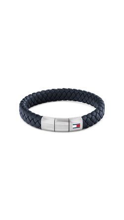 Шкіряний браслет Tommy Hilfiger для чоловіків, класичний аксесуар (чорний, коричневий, синій)