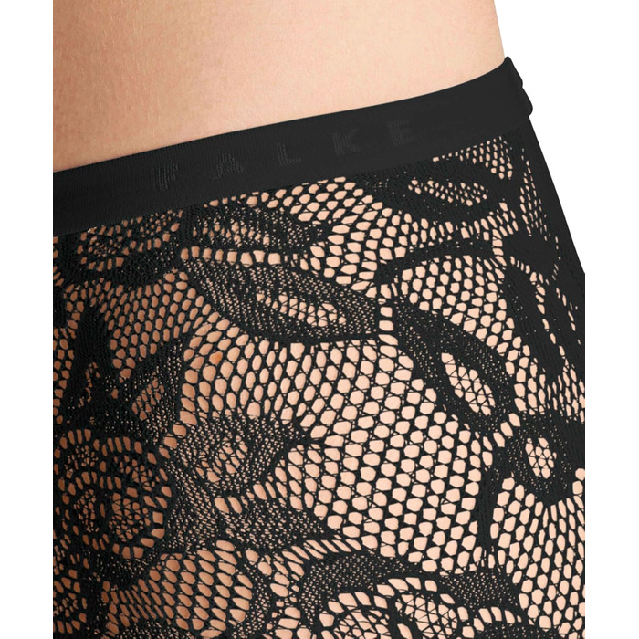 Шкарпетки-шкарпетки Falke x Kaviar Gauche для жінок, прозорі, розкішні, для весілля, без гумки, з тонким швом на носку, м'яка тканина, 1 шт., Білий Pearl 2036 Lace (S, Чорний Black 3009 Lace)