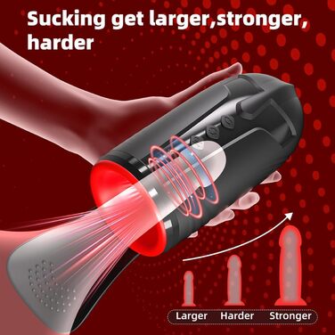 Електричний мастурбатор JFRong з 10 режимами вібрації та 5 режимами ротації для чоловіків - автоматичний масажер з 3D стимулятором