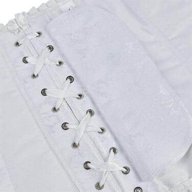 Корсет Grebrafan для жінок: білий, мереживний, сексуальний, класичний (28-30)