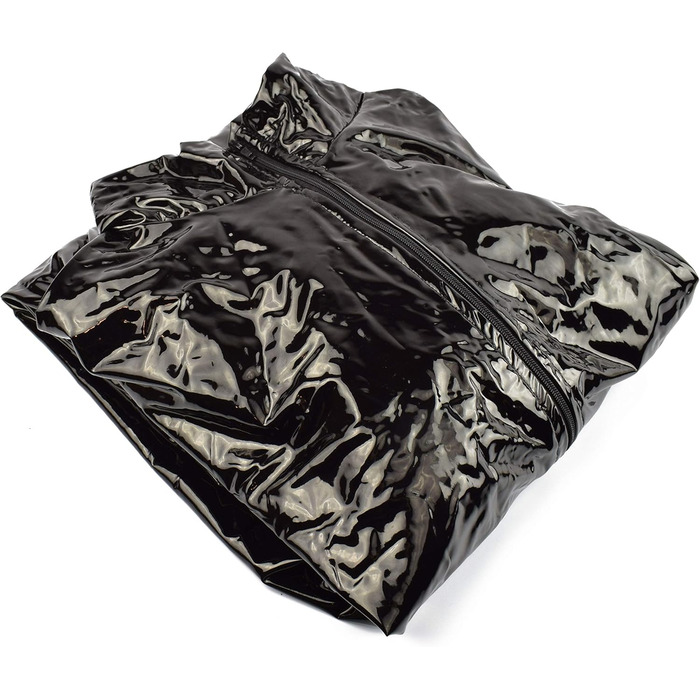 Комбінезон чоловічий Rubberfashion з лакованої шкіри PVC, чорний, XXL