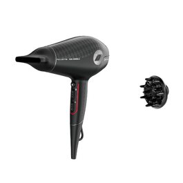 Випрямляч для волосся Rowenta x Karl Lagerfeld SF467L K/Pro Stylist з кератиновим покриттям Glow, іонізацією та вбудованим гребінцем, 140-210°C, чорний/червоний