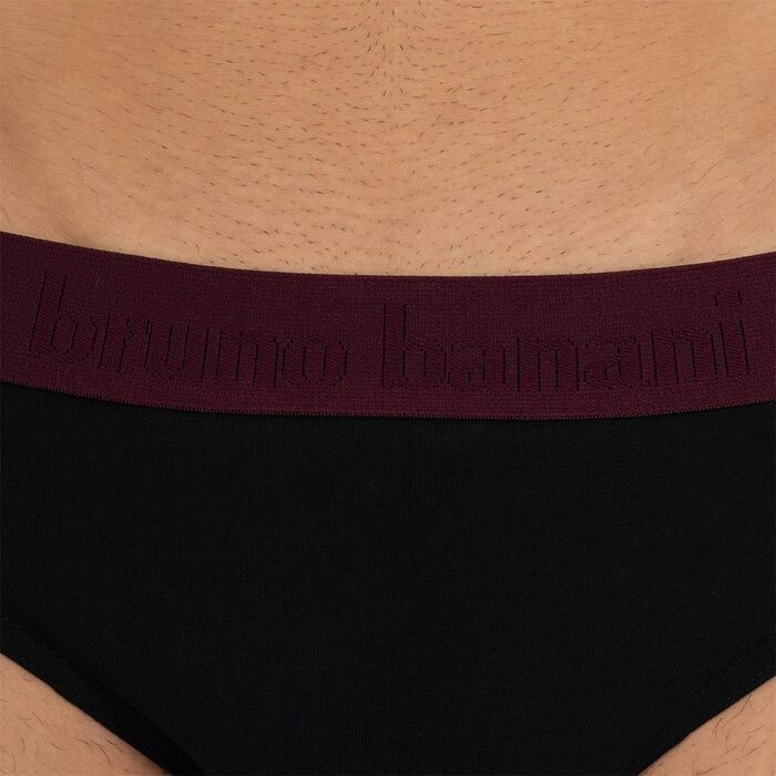 Труси чоловічі Bruno Banani 4 шт. Flowing - бавовна (XXL, чорний/темно-червоний)