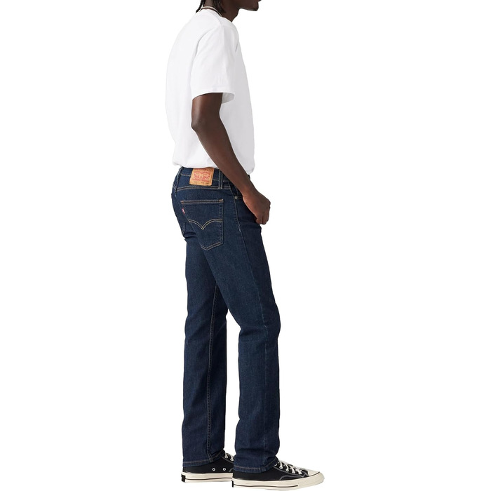 Чоловічі джинси Levi's 513 Slim Straight, темно-сині (Dark Indigo Flat), розмір 29W/30L