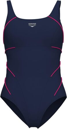 Купальник суцільний Arena Jewel One Piece Low C (48, темно-синій з квітковим малюнком)