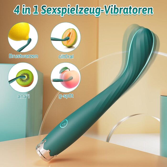 Вібратор жіночий секс-іграшка Dildo з точковим стимулятором G-точки, 10 режимів вібрації для жінок та пар