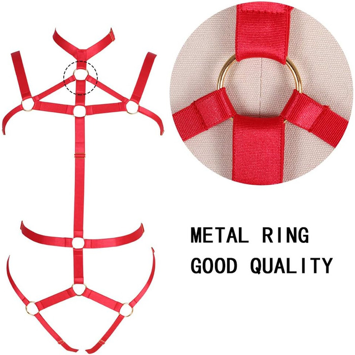 Жіночий комплект: корсет, стрінги, ремінь. Карнавальний костюм, готичний стиль, для фотосесій та танців (червоний)