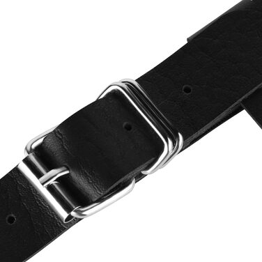 Чорні мереживні напульчники для ніг з кліпсами Beautyflier, PU-шкіра, еластичні, готичний стиль, універсальний розмір