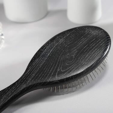 Масажна щітка для волосся BESTOOL антистатична Paddle Detangler з металевими щетинками для розплутування кучерявого та довгого волосся (вологе та сухе)