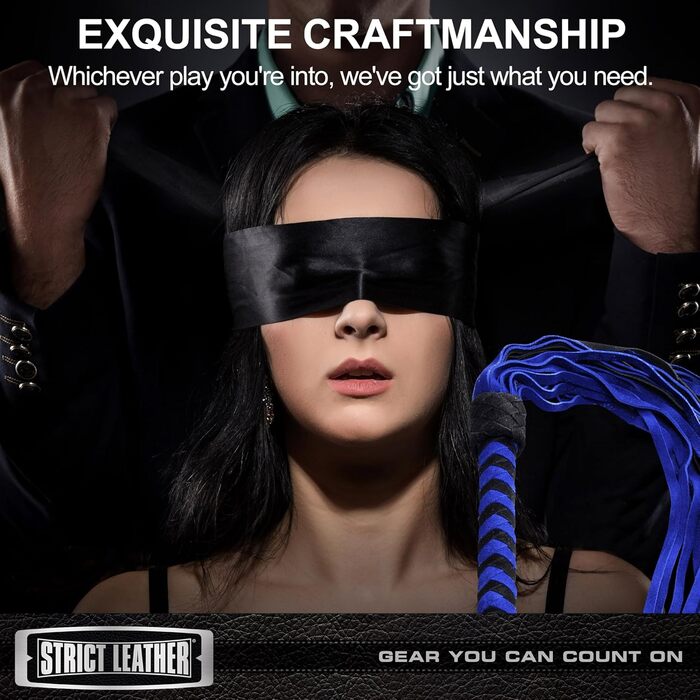 Чоловічий плетений ремінь з шкіри та замші чорного та синього кольорів