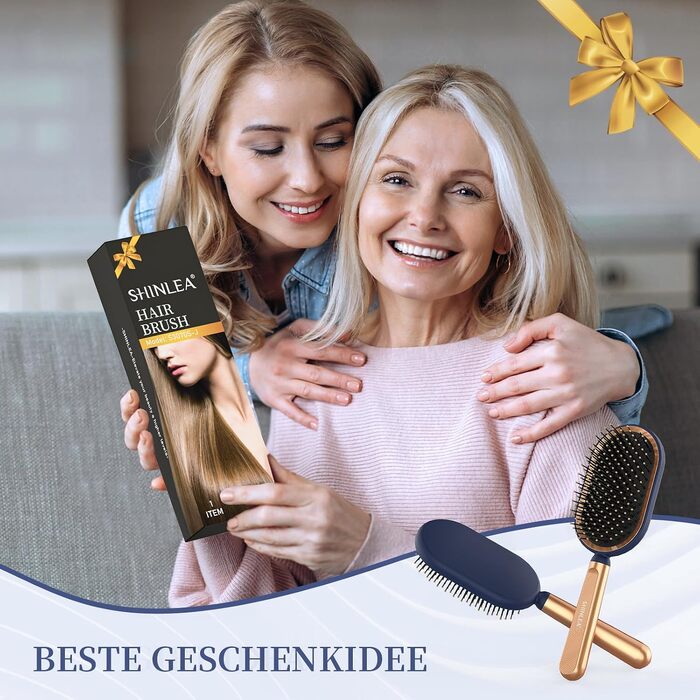 Щітка для волосся SHINLEA Detangler — масажна paddle-щітка для розплутування вологого та сухого волосся, проти випадіння та ламкості, для чоловіків, жінок та дітей