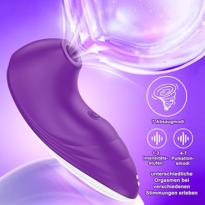 Вібратор для жінок з силікону, набір вібраторів з 7 режимами, тихий та потужний, фіолетовий