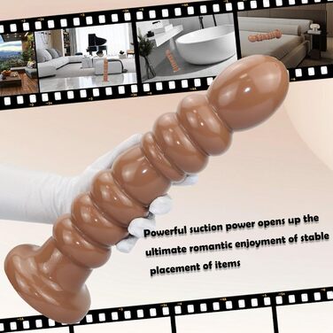 Анальний масажер Yasexx Giant з чашами на присосках для чоловіків та жінок (L)