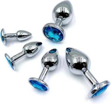 Анальні пробки з металу: набір для дорослих, 5 розмірів, для чоловіків та жінок. Іграшки для пар, дорослі інтимні іграшки