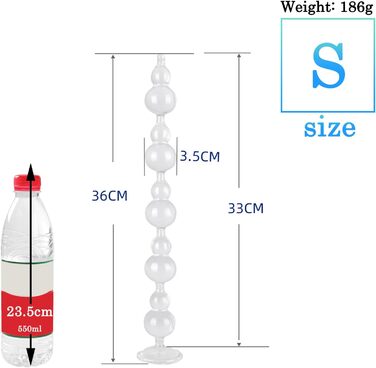 Анальні іграшки для дорослих: набір анальних кульок та вібратор Ultralang, для чоловіків та жінок