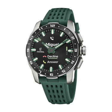 Смарт-годинник Festina Connected світло-зеленого кольору