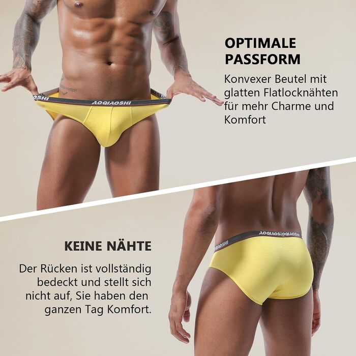 Боксеры чоловічі PHOLEEY з модалю та мікрофібри, низька посадка, підтримка, еластичний пояс, 8 шт., XL