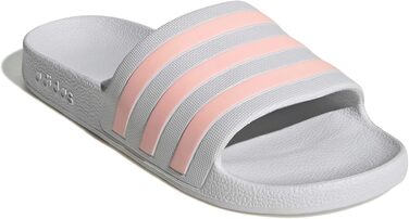 Чоловічі та жіночі тапочки Adidas Adilette Aqua сірого кольору Dash Grey Haze Coral, розмір 38 EU