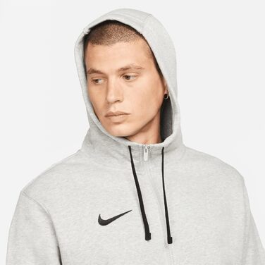 Чоловіча спортивна толстовка Nike Park 20 з капюшоном та блискавкою, темно-сіра (Dk Grey Heather/Black)