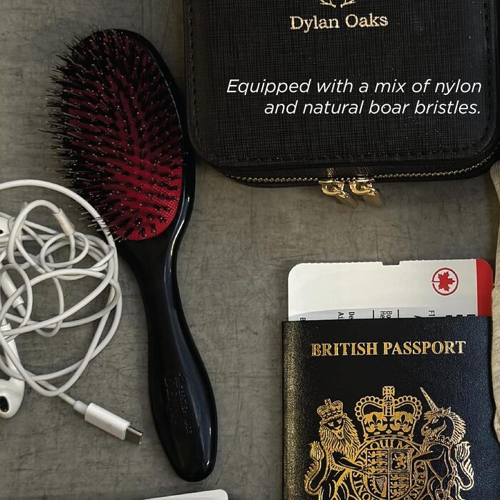 Щітка для волосся Denman D81 Paddle Brush, розчісувальна велика, чорна