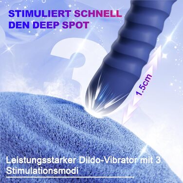 Вібратор для жінок Leiser – 2-в-1 вібратор-дилдo з 10 режимів вібрації та 3 режимами імпульсу, гнучкий наконечник для стимуляції G-точки та клітора, м'який силікон, перезаряджається, дискретна упаковка