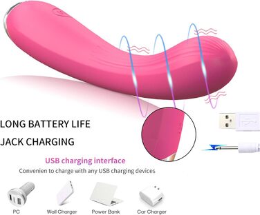 Вібратор G-Punkt Klitoris Ribbit – вібратор для жінок з 10 режимами, чорний
