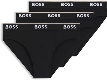 Сліпекс BOSS чоловічі 3 шт. з бавовни з логотипами на поясі XL New - Чорний