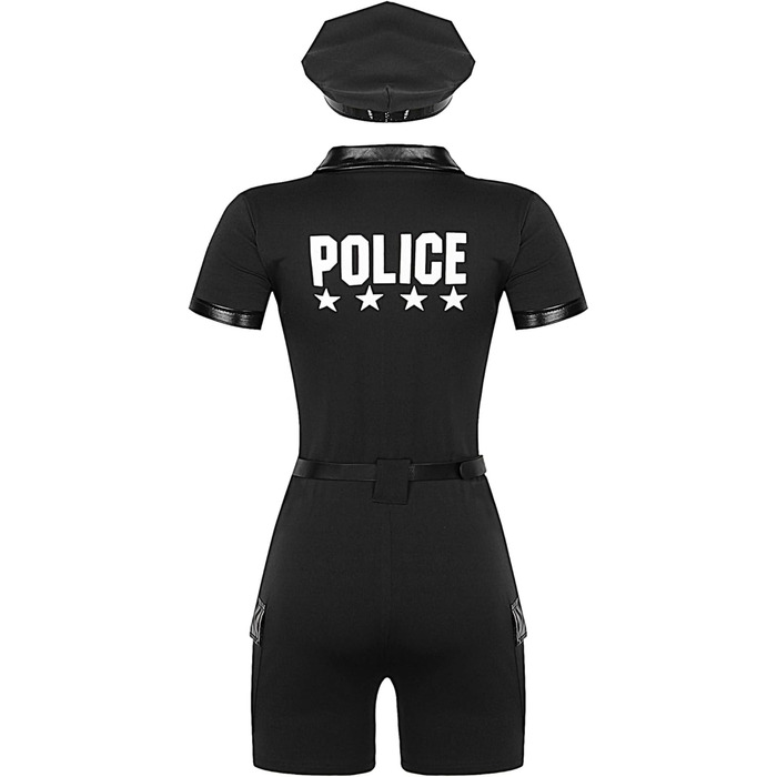 Костюм поліцейського Anyakay: сексуальний жіночий комплект з боді (XL, чорний)
