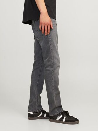 Чоловічі джинси Jack & Jones Slim Fit JJIGLENN сірого кольору (29W / 32L)