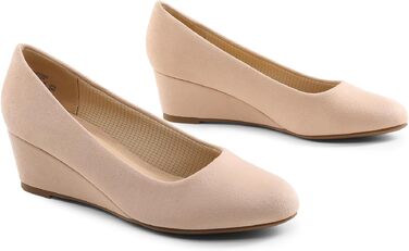 Жіночі туфлі-човники Dream Pairs із закритим носком, бежеві (Nude), розмір 36.5 EU