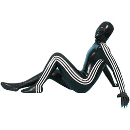 Боді з латексу для чоловіків GAYLOP, сексуальний костюм, без спинки, на блискавці, індивідуальний колір M