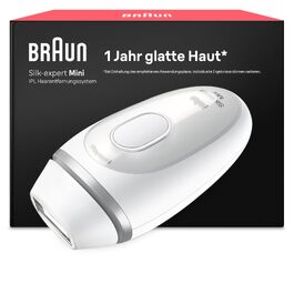 Фотоепілятор Braun Silk-expert Mini PL1112 для тривалого видалення волосся в домашніх умовах, рожевий (з набором аксесуарів: чохол, міні-бритва та Gillette Venus)