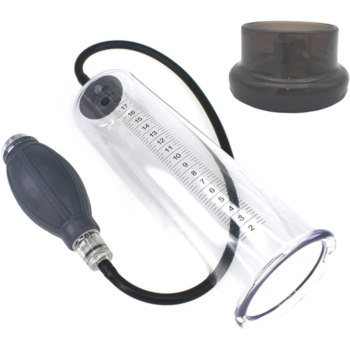 Пумпа для збільшення статевого члена Yasexx2 з мішечками для повітря – підтримка ерекції та покращення ефективності. Тренажер для ручного розтягування статевого члена при еректильній дисфункції