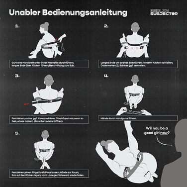 Subjector® Unabler: Набір для БДСМ-ігор для пар, німецька якість. Феттери, наручники, для жінок та чоловіків. Ідеально для початківців та досвідчених користувачів.