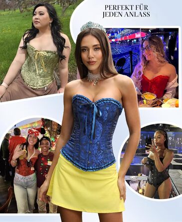 Корсетний топ SZIVYSHI для жінок: повний бюст, готичний стиль, вінтажний корсет, бюстгальтер-корсет, чорний, синій, XS